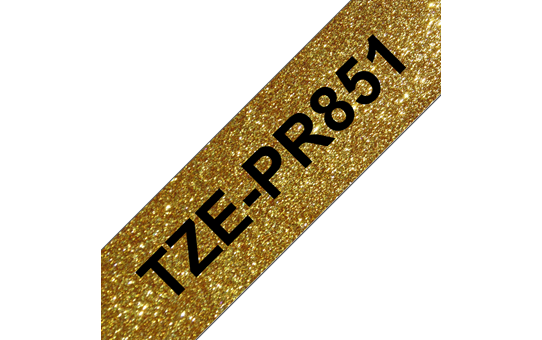 Brother TZe-PR851 - 24mm Black on Gold Premium Laminated Tape