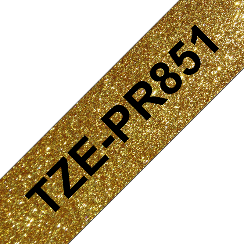 Brother TZe-PR831 - 12mm Black on Gold Premium Laminated Tape