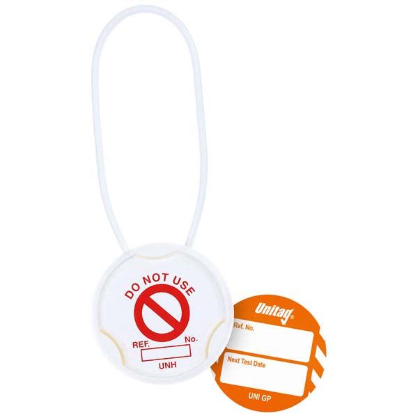 Brady Scafftag Unitag Kit Next Test Date White on Orange