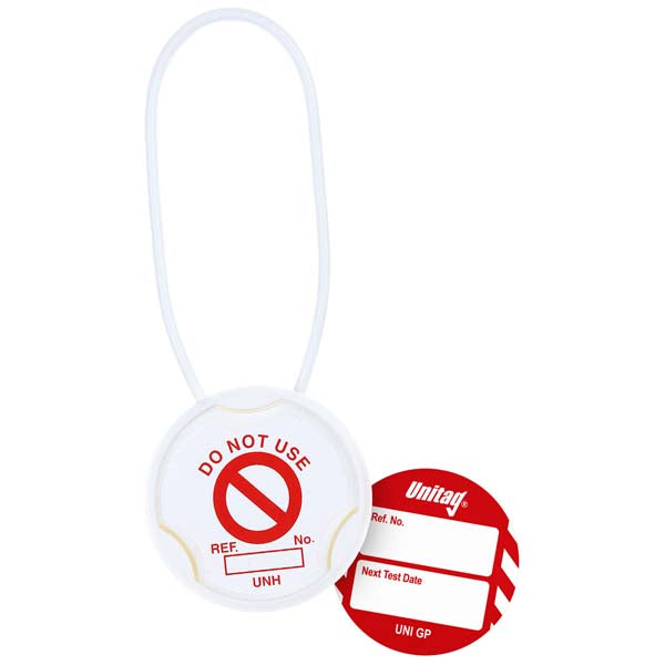 Brady Scafftag Unitag Kit Next Test Date White on Red