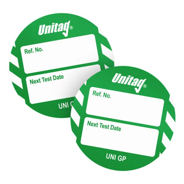 Brady Scafftag Unitag Inserts Next Test Date White on Green 41mm