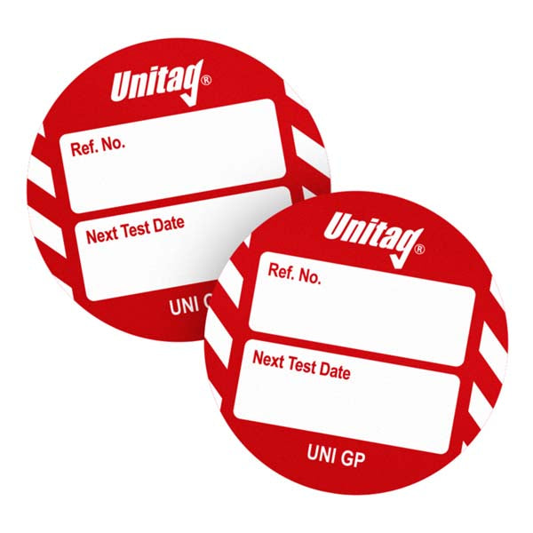 Brady Scafftag Unitag Inserts Next Test Date White on Red 41mm