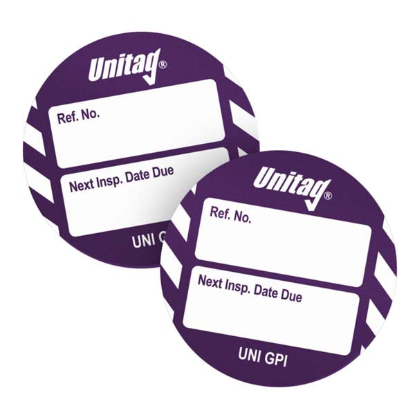 Brady Scafftag Unitag Inserts Next Inspection Date Due White on Purple 41mm