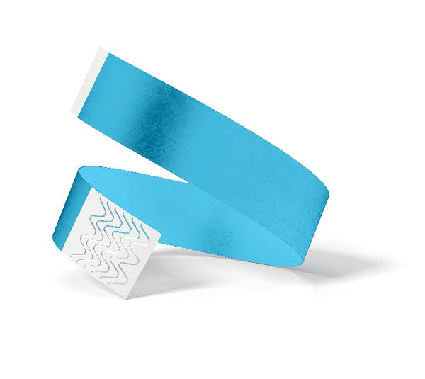 Neon Blue Wristband Tyvek 248mm x 25mm - WBT25-NB