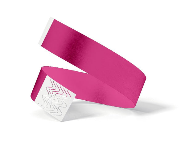 Neon Pink Wristband Tyvek 248mm x 25mm - WBT25-NP