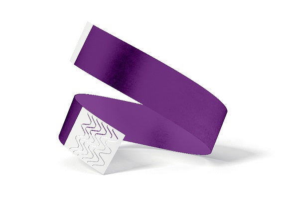 Purple Wristband Tyvek 248mm x 25mm - WBT25-PU