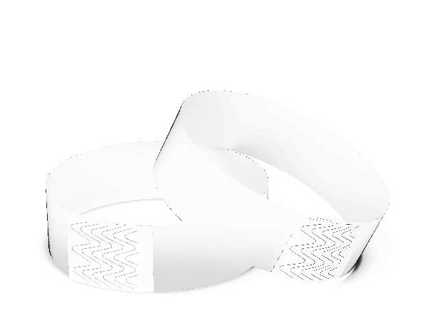 White Wristband 248mm x 25mm Tyvek WBT25-WT