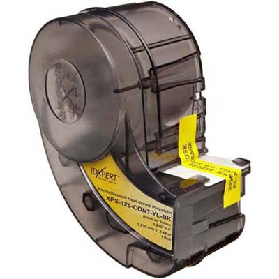 Brady IDXpert XPS-125CONTYLBK - 2.44m x 5.96mm Wire & Cable Markers Permasleeve Sleeves - Labelzone