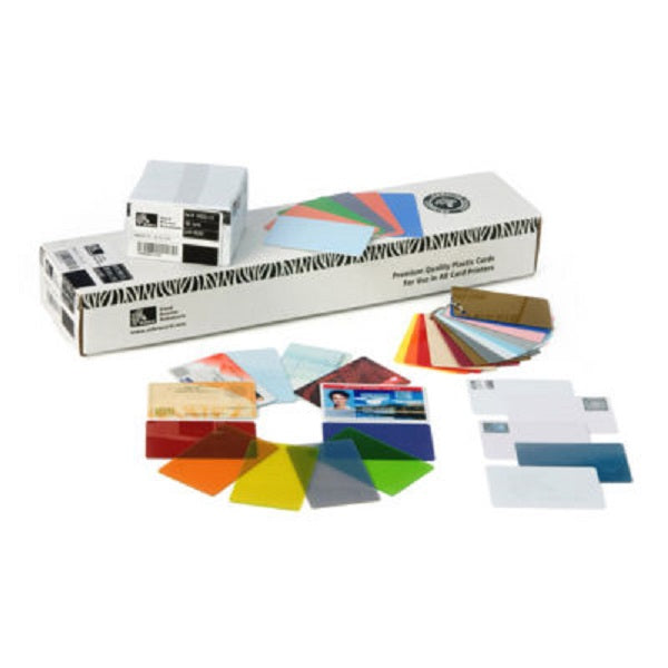 104523-135 - Zebra PVC Card - 30mil Green - 500-box - Labelzone