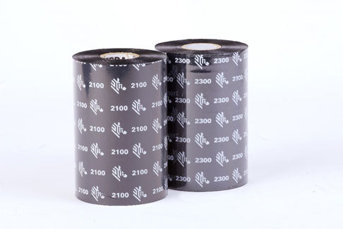 01200BK11011 - Zebra 2100 Wax Ribbon 110mm x 110metres - Labelzone
