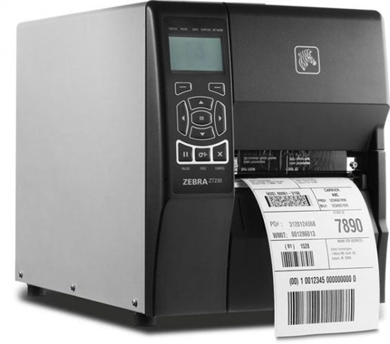 Zebra ZT230 TT Label Printer (203 dpi) Network - ZT23042-T0EC00FZ - Labelzone