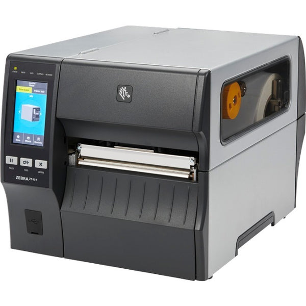 Zebra ZT421 6 Inch Industrial Label Printer 300dpi Serial USB Ethernet BT Cutter - ZT42163-T2E0000Z